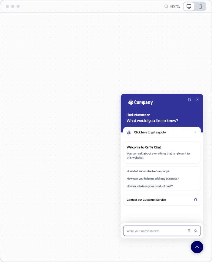 An open launcher widget